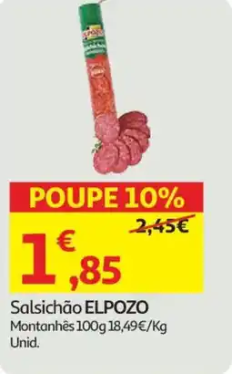Auchan Salsichão ELPOZO Montanhês promoção