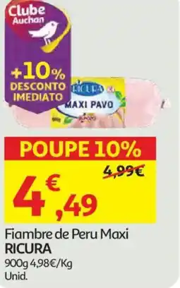 Auchan Fiambre de Peru Maxi RICURA promoção