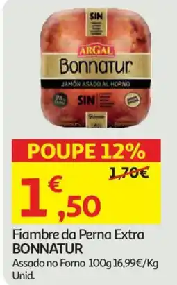 Auchan Fiambre da Perna Extra BONNATUR promoção