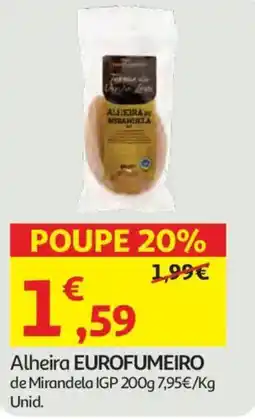 Auchan Alheira EUROFUMEIRO de Mirandela IGP promoção