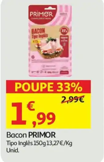 Bacon PRIMOR Tipo Inglês