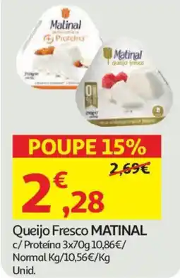 Auchan Queijo Fresco MATINAL c/Proteína promoção