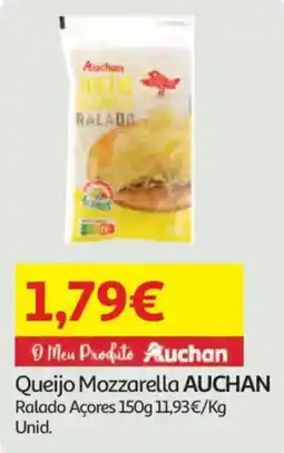 Auchan Queijo Mozzarella AUCHAN Ralado Açores promoção