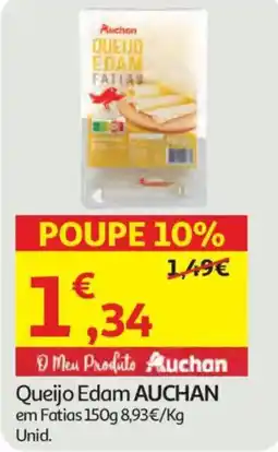 Auchan Queijo Edam AUCHAN em Fatias promoção