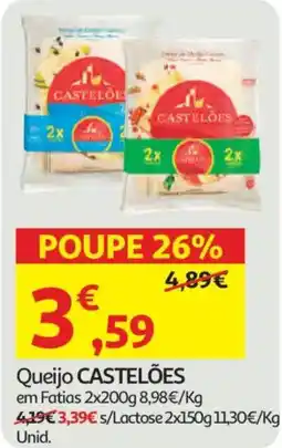 Auchan Queijo CASTELÕES promoção