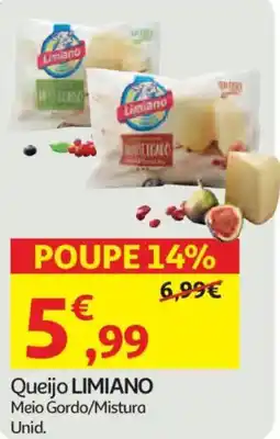 Auchan Queijo LIMIANO Meio Gordo/Mistura promoção