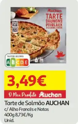 Auchan Tarte de Salmão AUCHAN c/ Alho Francês e Natas promoção