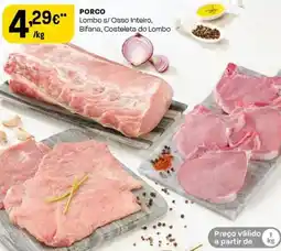 Intermarché PORCO Lombo s/Osso Inteiro, Bifana, Costeleta do Lombo promoção