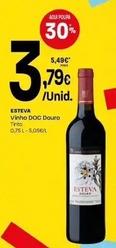 Intermarché ESTEVA Vinho DOC Douro Tinto promoção