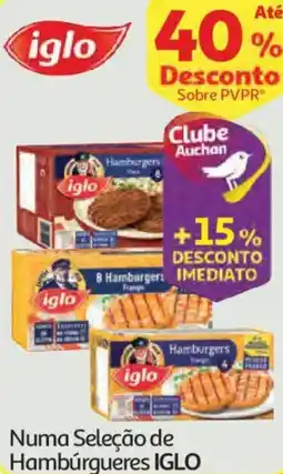 Auchan Numa Seleção de Hambúrgueres IGLO promoção