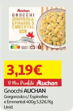 Auchan Gnocchi AUCHAN Gorgonzola c/ Espinafres e Emmental promoção