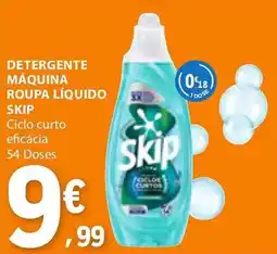 E.Leclerc Detergente máquina roupa líquido skip promoção