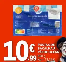 E.Leclerc Postas de bacalhau pêche océan promoção