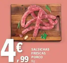 E.Leclerc Salsichas frescas porco promoção