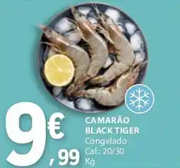 E.Leclerc Camarão black tiger promoção