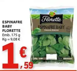 E.Leclerc Espinafre baby florette promoção
