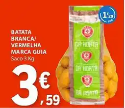 E.Leclerc Batata branca/ vermelha marca guia saco promoção
