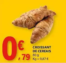 E.Leclerc Croissant de cereais promoção