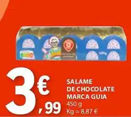 E.Leclerc Salame de chocolate marca guia promoção