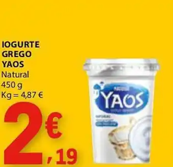 E.Leclerc Iogurte grego yaos promoção