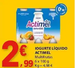 E.Leclerc Iogurte líquido actimel multifrutas promoção