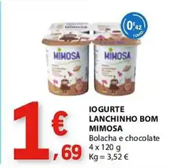 E.Leclerc Iogurte lanchinho bom mimosa promoção