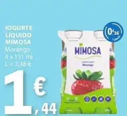 E.Leclerc Iogurte liquido mimosa promoção