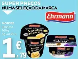 E.Leclerc Ehrmann mousse baunilha promoção