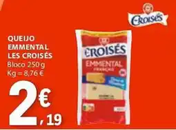E.Leclerc Queijo emmental les croisés bloco promoção
