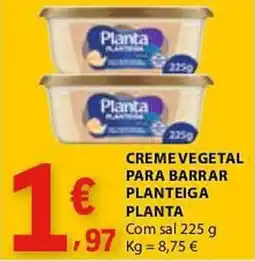 E.Leclerc Creme vegetal para barrar planteiga planta promoção
