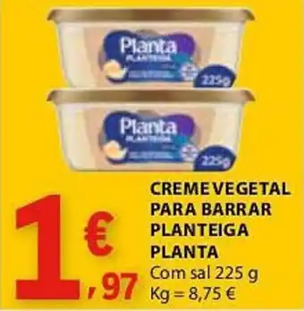 E.Leclerc Creme vegetal para barrar planteiga planta promoção