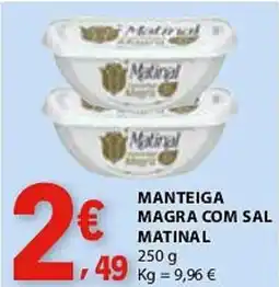E.Leclerc Manteiga magra com sal matinal promoção