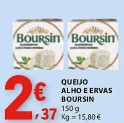 E.Leclerc Queijo alho e ervas boursin promoção