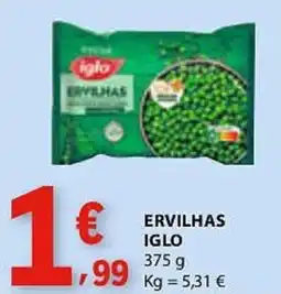 E.Leclerc Ervilhas iglo promoção