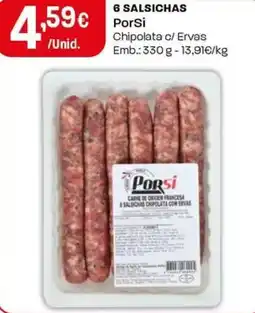 Intermarché 6 salsichas PorSi promoção