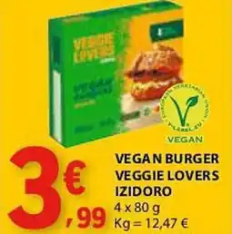 E.Leclerc Vegan burger veggie lovers izidoro promoção