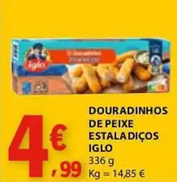 E.Leclerc Douradinhos de peixe estaladiços iglo promoção