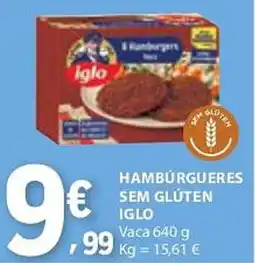 E.Leclerc Hamburgueres sem glúten iglo promoção