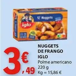E.Leclerc Nuggets de frango iglo promoção