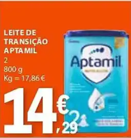 E.Leclerc Leite de transição aptamil 2 promoção