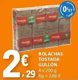 E.Leclerc Bolachas tostada gullon promoção