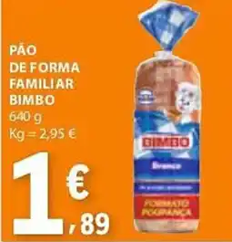 E.Leclerc Päo de forma familiar bimbo promoção