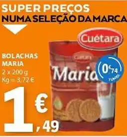 E.Leclerc Bolachas maria promoção