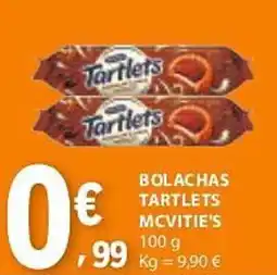E.Leclerc Bolachas tartlets mcvitie's promoção