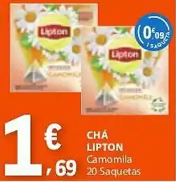 E.Leclerc Chá lipton camomila promoção
