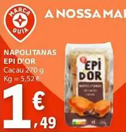E.Leclerc Napolitanas epi d'or cacau promoção