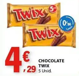 E.Leclerc Chocolate twix promoção