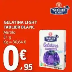E.Leclerc Gelatina light tablier blanc promoção