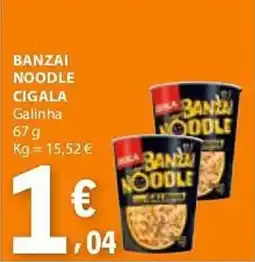 E.Leclerc Banzai noodle cigala promoção