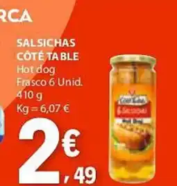 E.Leclerc Salsichas côté table promoção